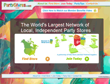 Tablet Screenshot of partystores.com
